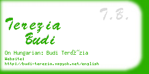 terezia budi business card